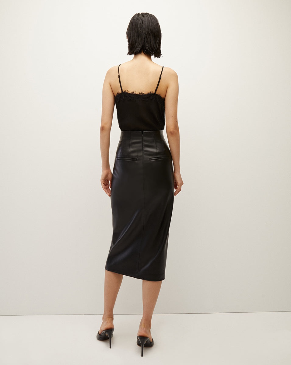 BARRIE VEGAN LEATHER SKIRT - 6