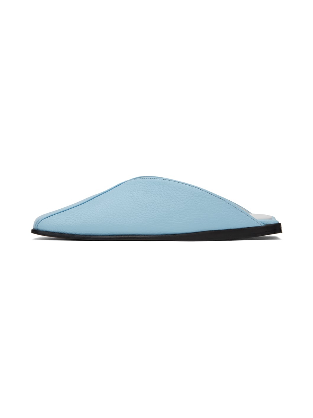 Blue Square Toe Slippers - 3