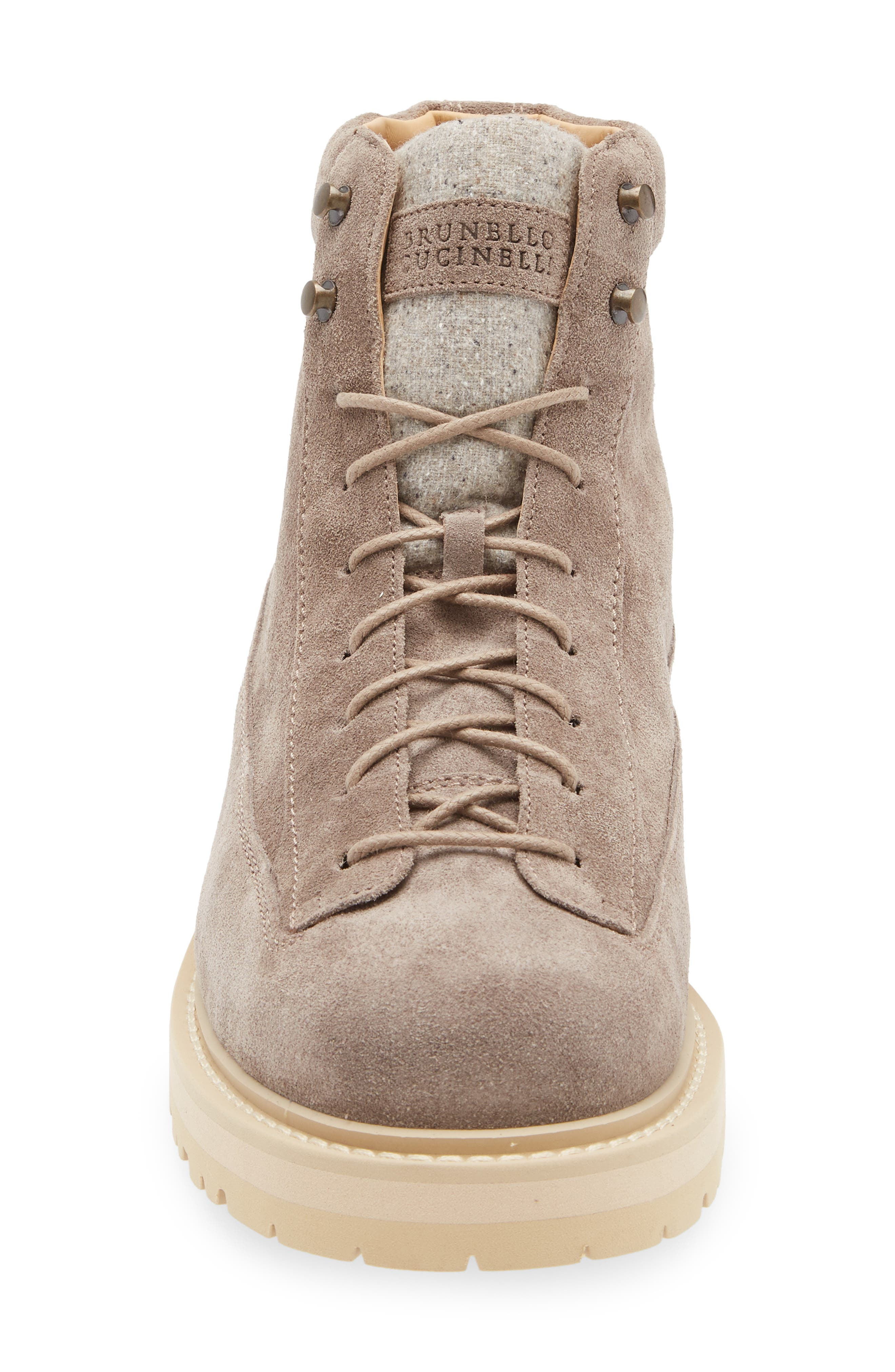 Brunello Cucinelli Lace-Up Boot in Cdj30 Dove at Nordstrom - 4