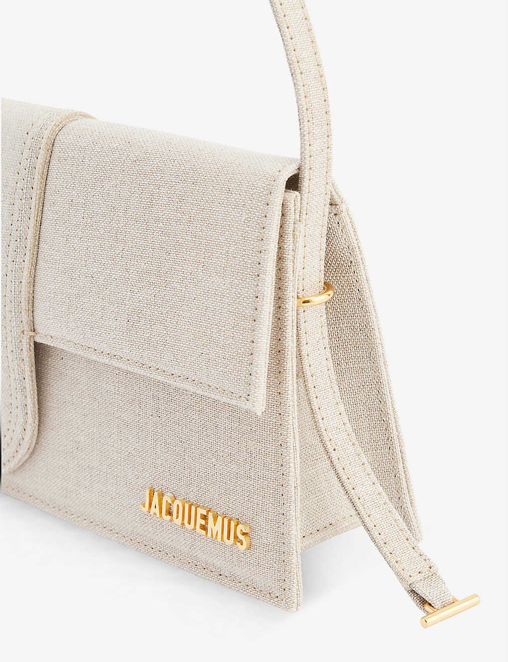 Le Bambino Long canvas top-handle bag - 5