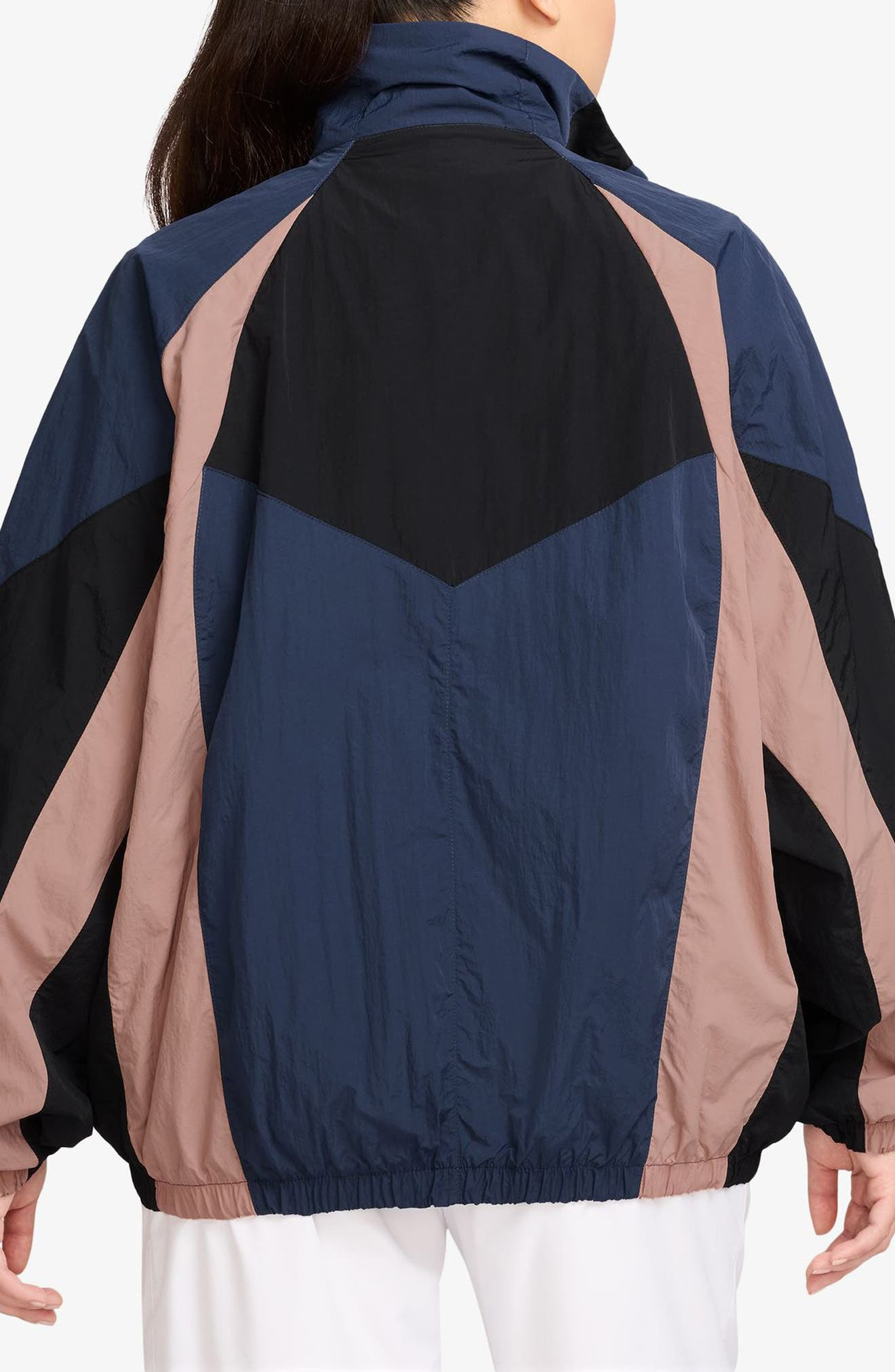 Nike Sportswear Street Track Jacket in Midnight Navy/Black at Nordstrom - 2