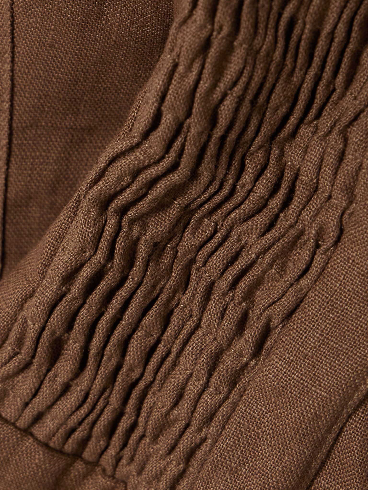 Syna linen top Dark brown - 4