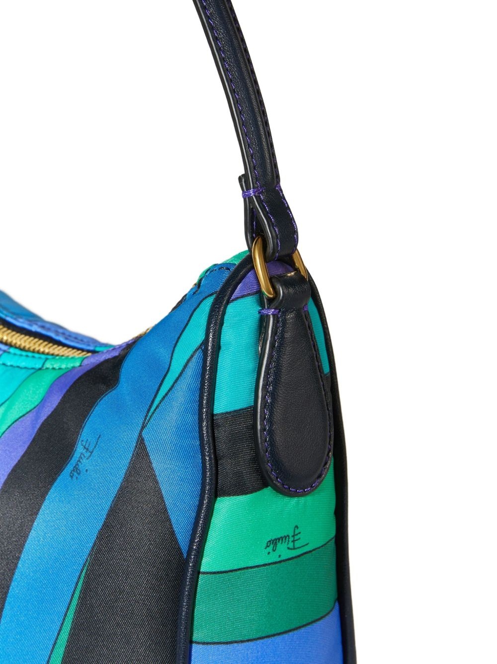 Yummy striped shoulder bag - 5