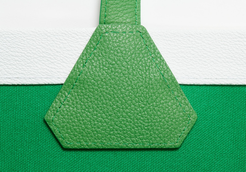 P-CYCLE LEATHER TOTE BAG WHITE 7