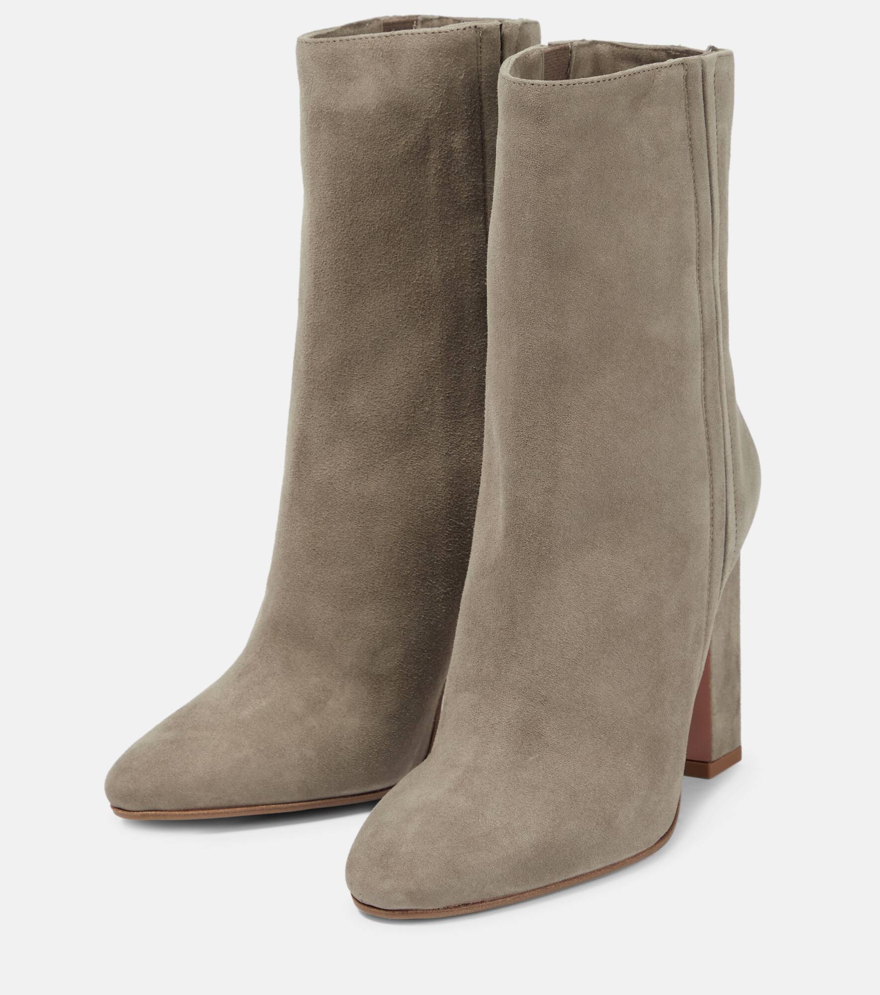 Suede ankle boots - 5