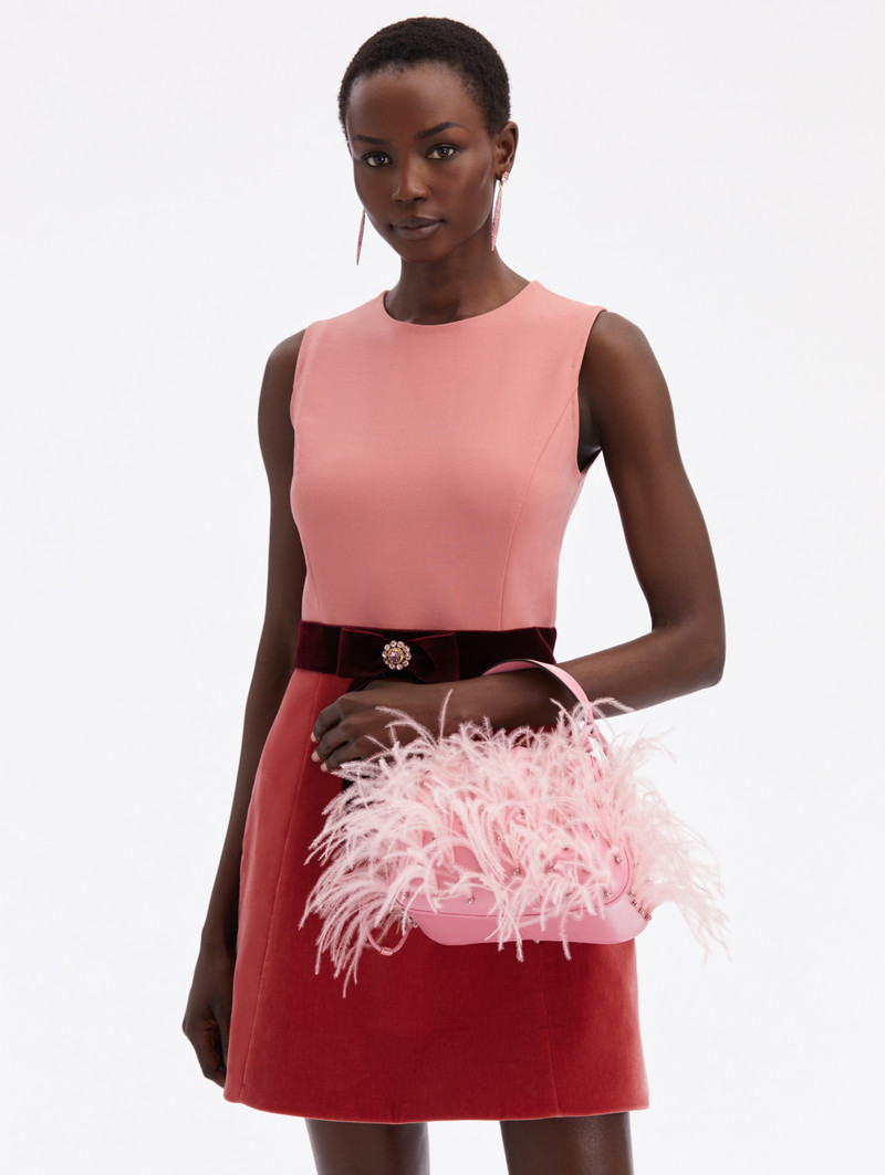 Oscar de la Renta OSTRICH FEATHER O HANDLE BAG outlook