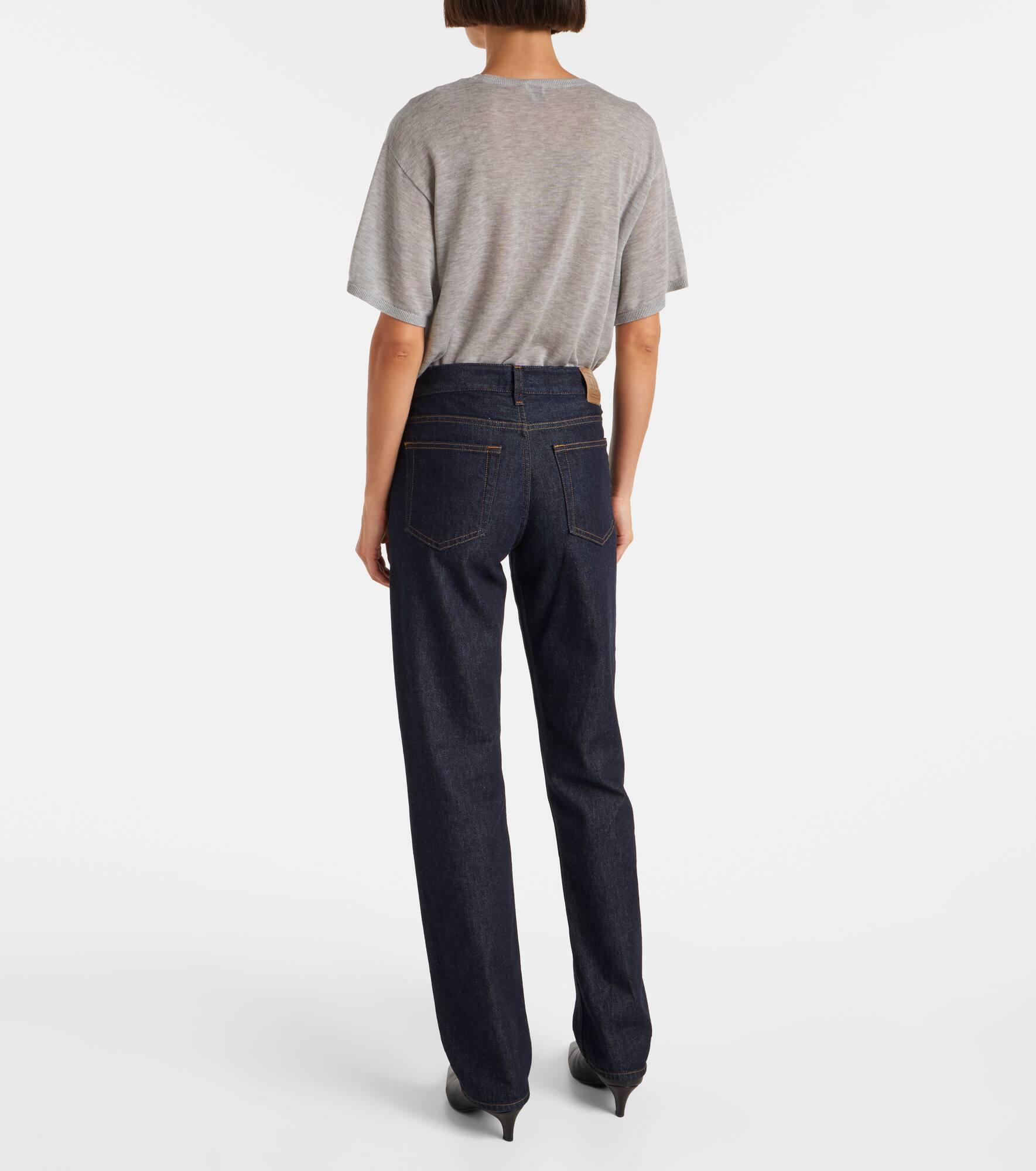 Low-rise straight jeans - 3