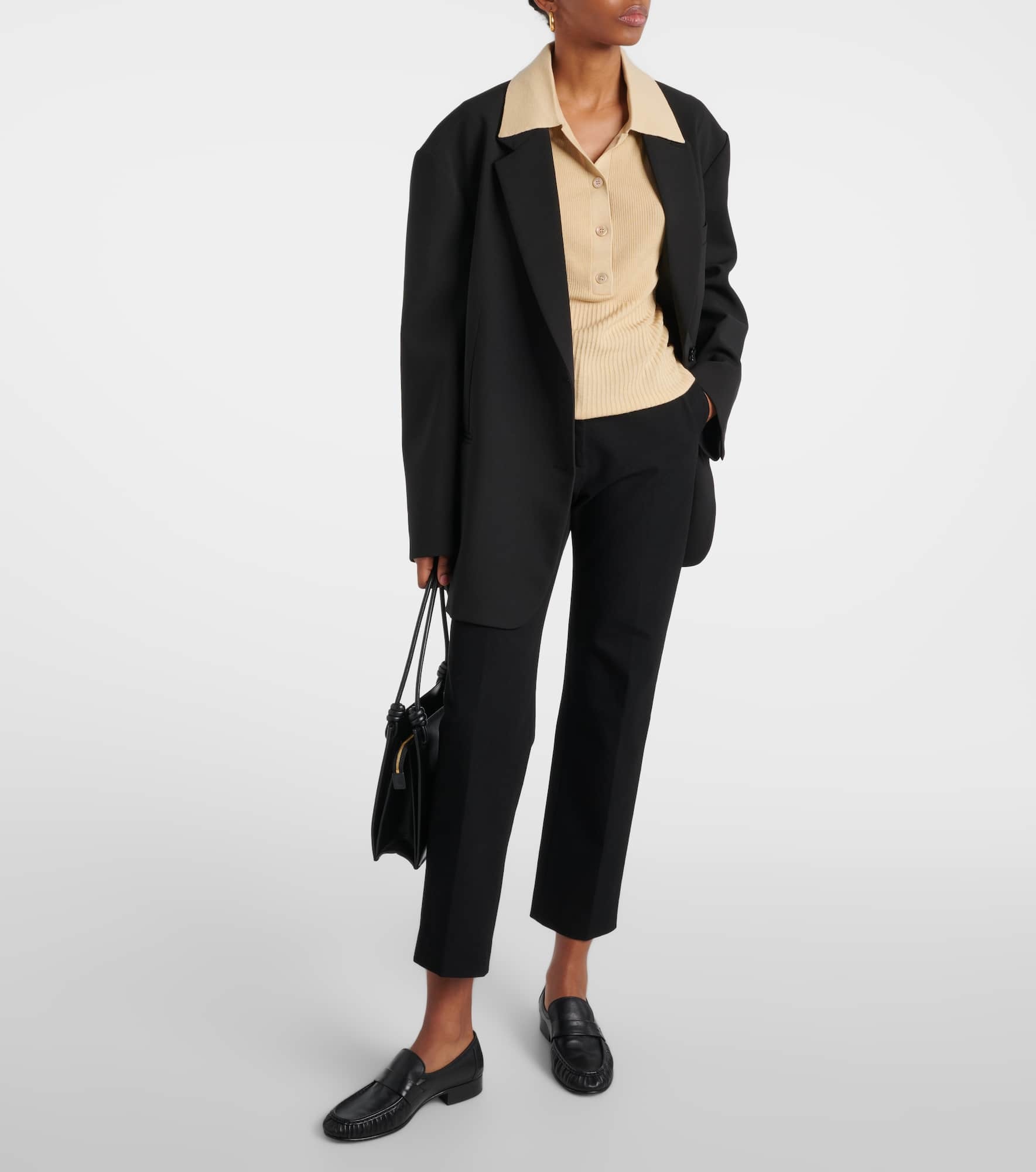 Coleman high-rise gabardine pants - 2