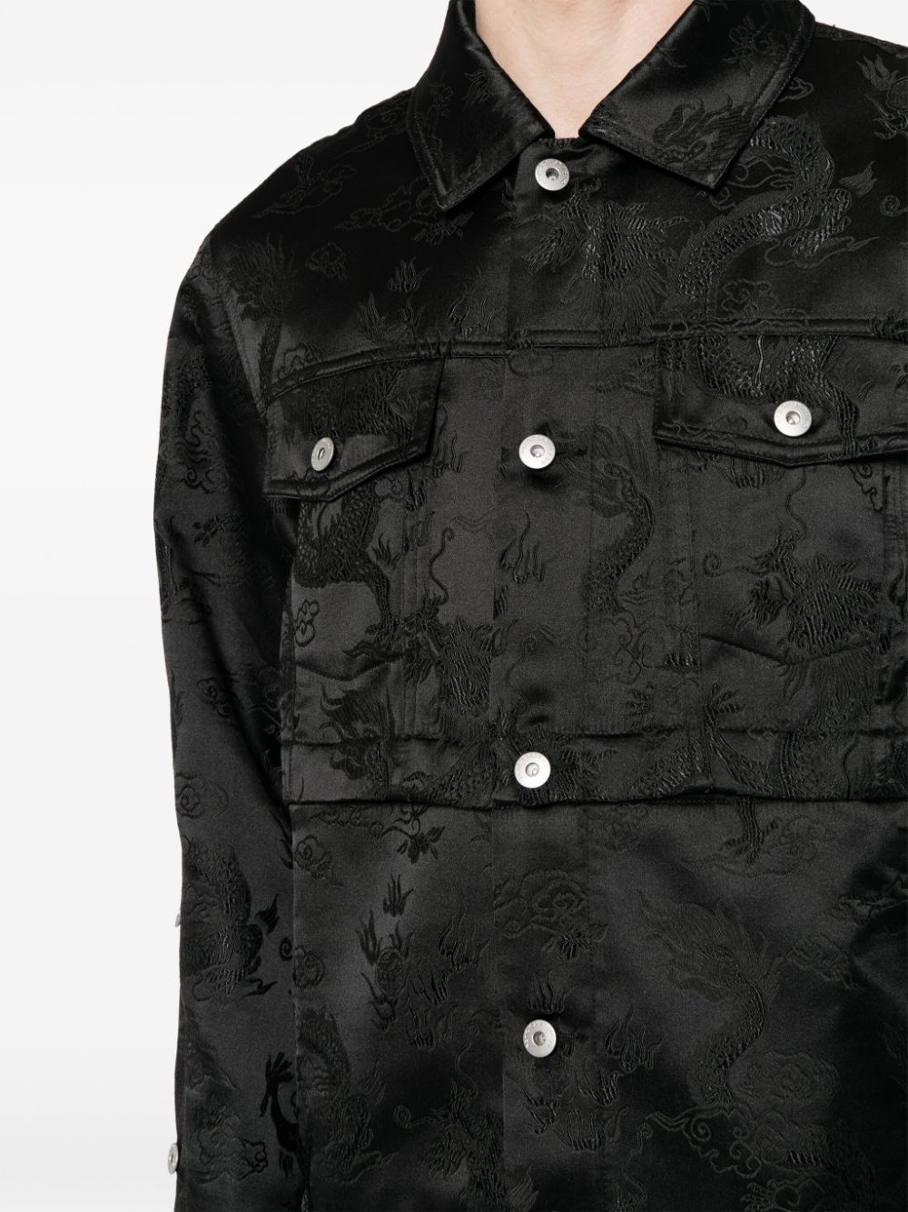 dragon-jacquard jacket - 6