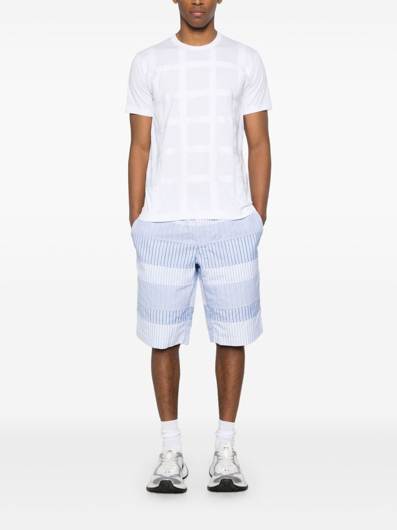 Comme des Garçons SHIRT layered striped shorts outlook