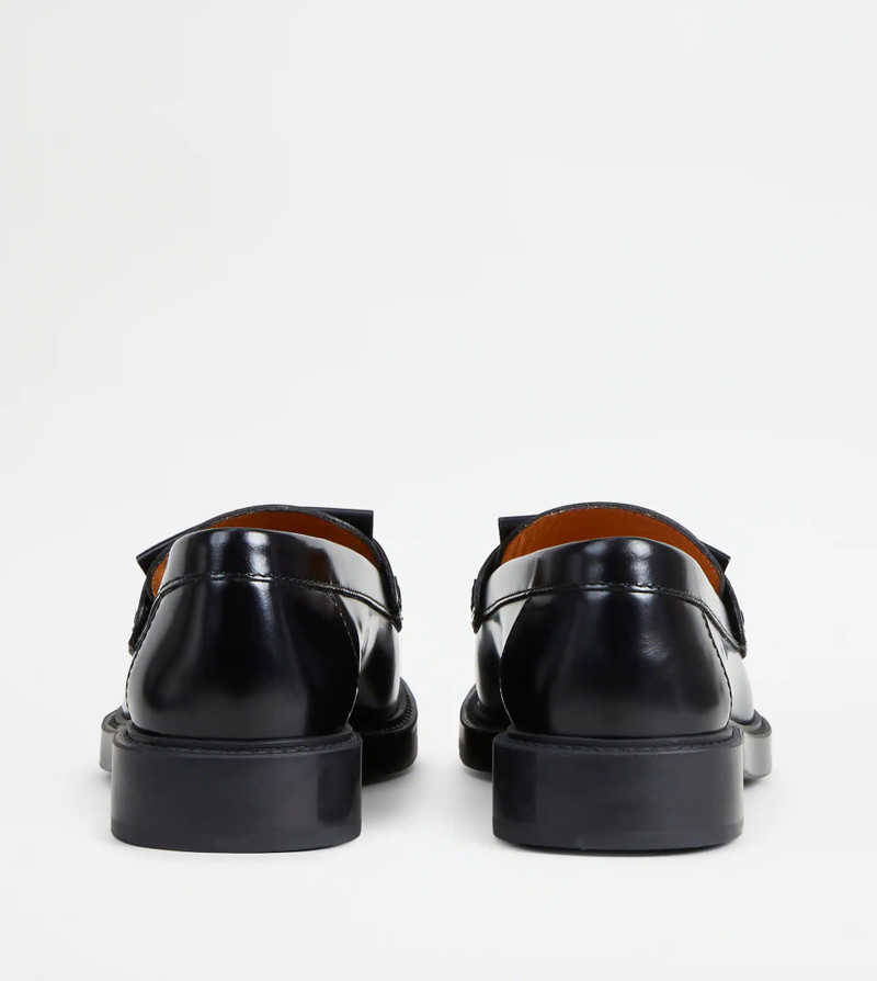 Tod's T TIMELESS LOAFERS IN LEATHER - BLACK outlook