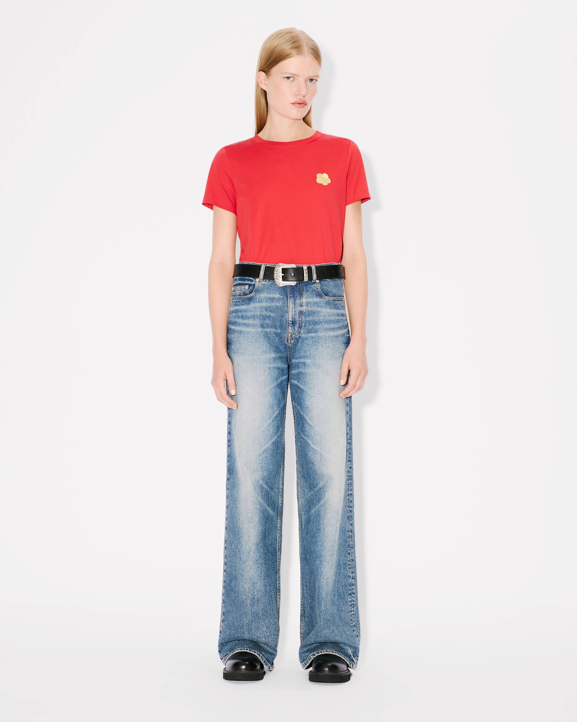 'Boke Flower' embroidered cotton T-shirt - 5