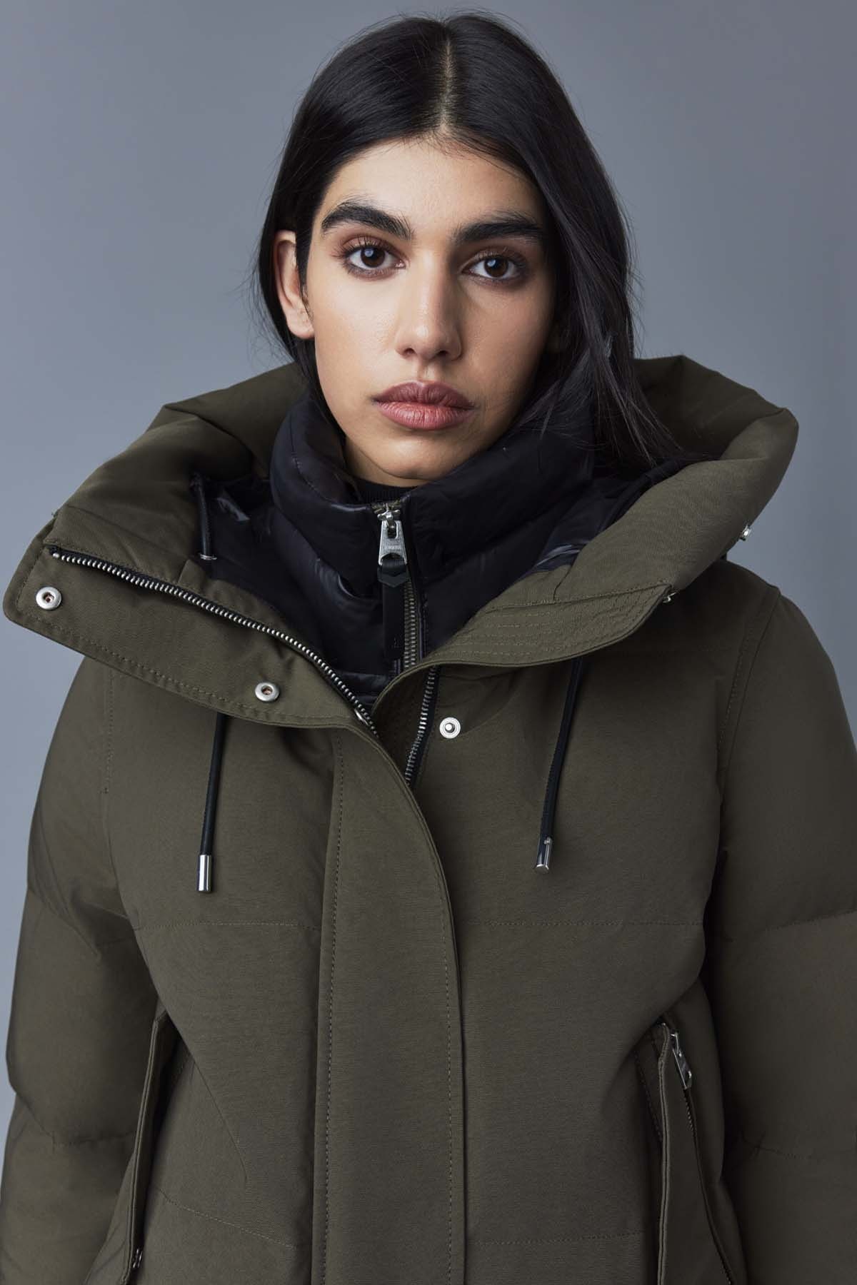 NEFI-F down jacket with removable fur trimmed hood - 2