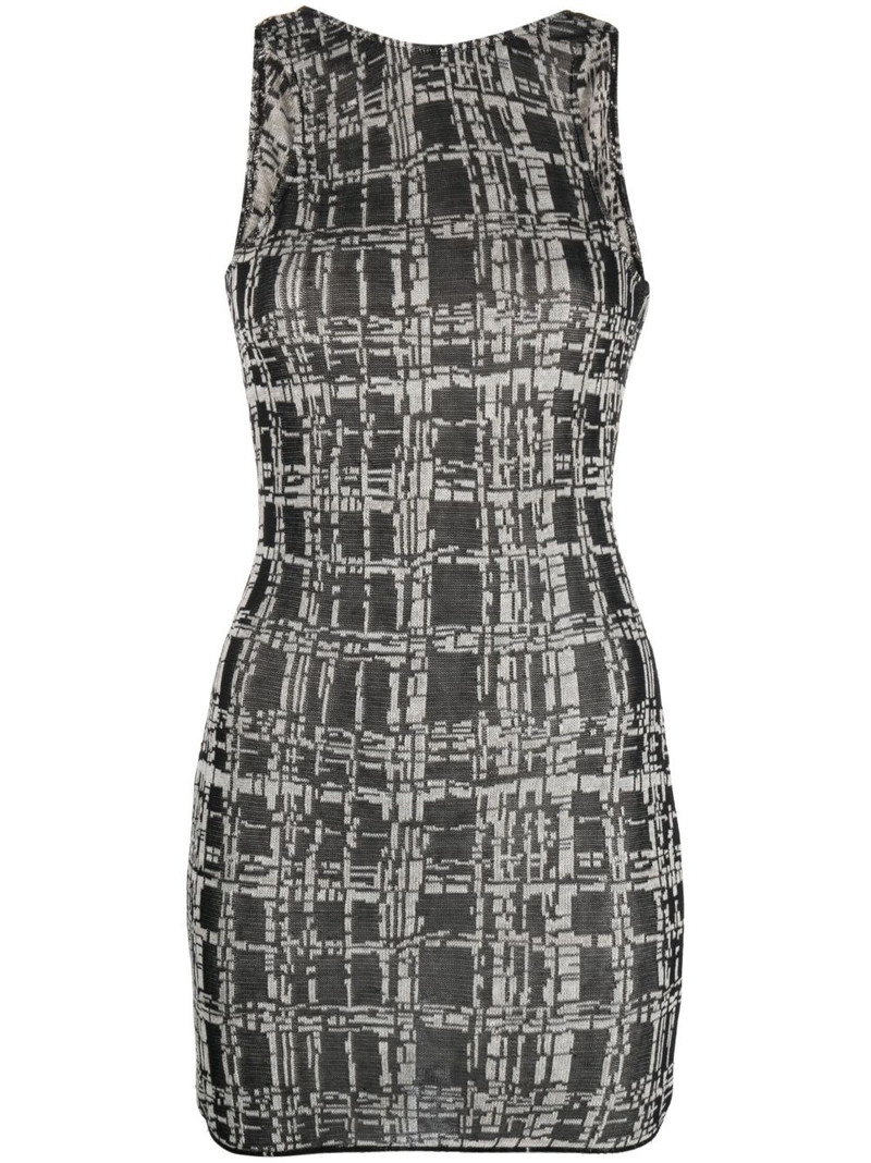 sleeveless knitted minidress 1