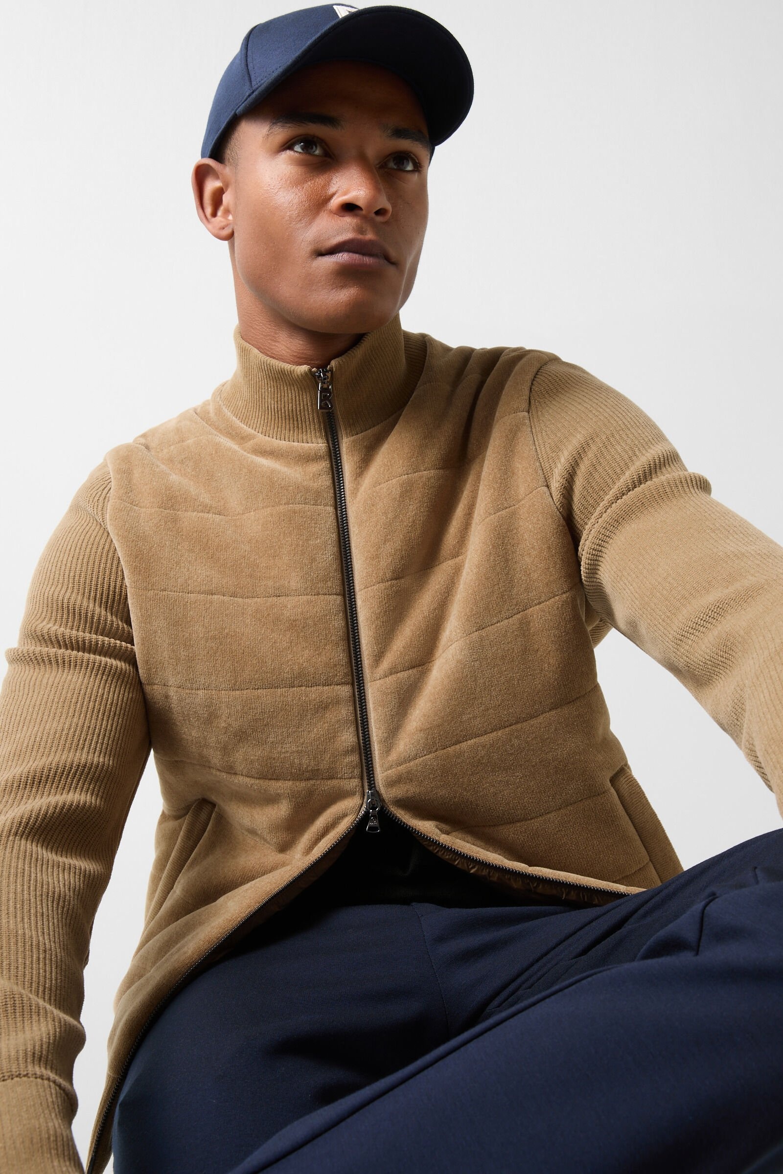 Tolga Knit jacket in Camel - 5