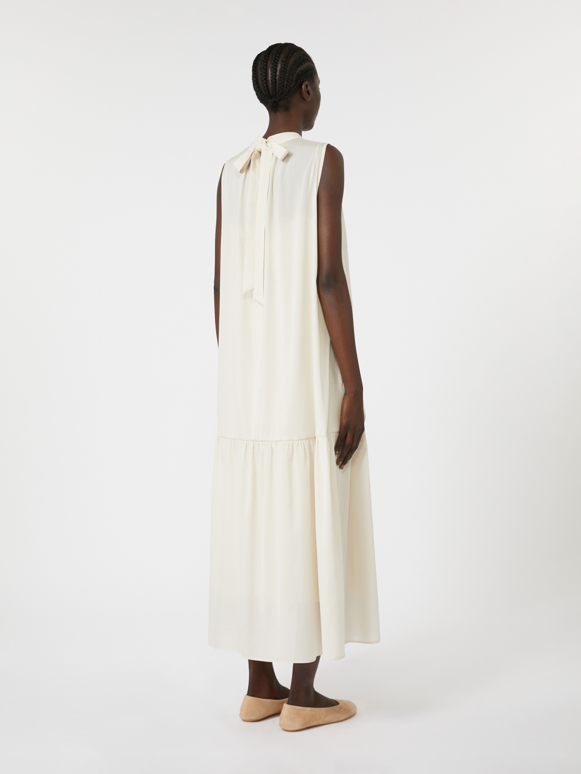 YANG Cotton-blend canvas dress - 4