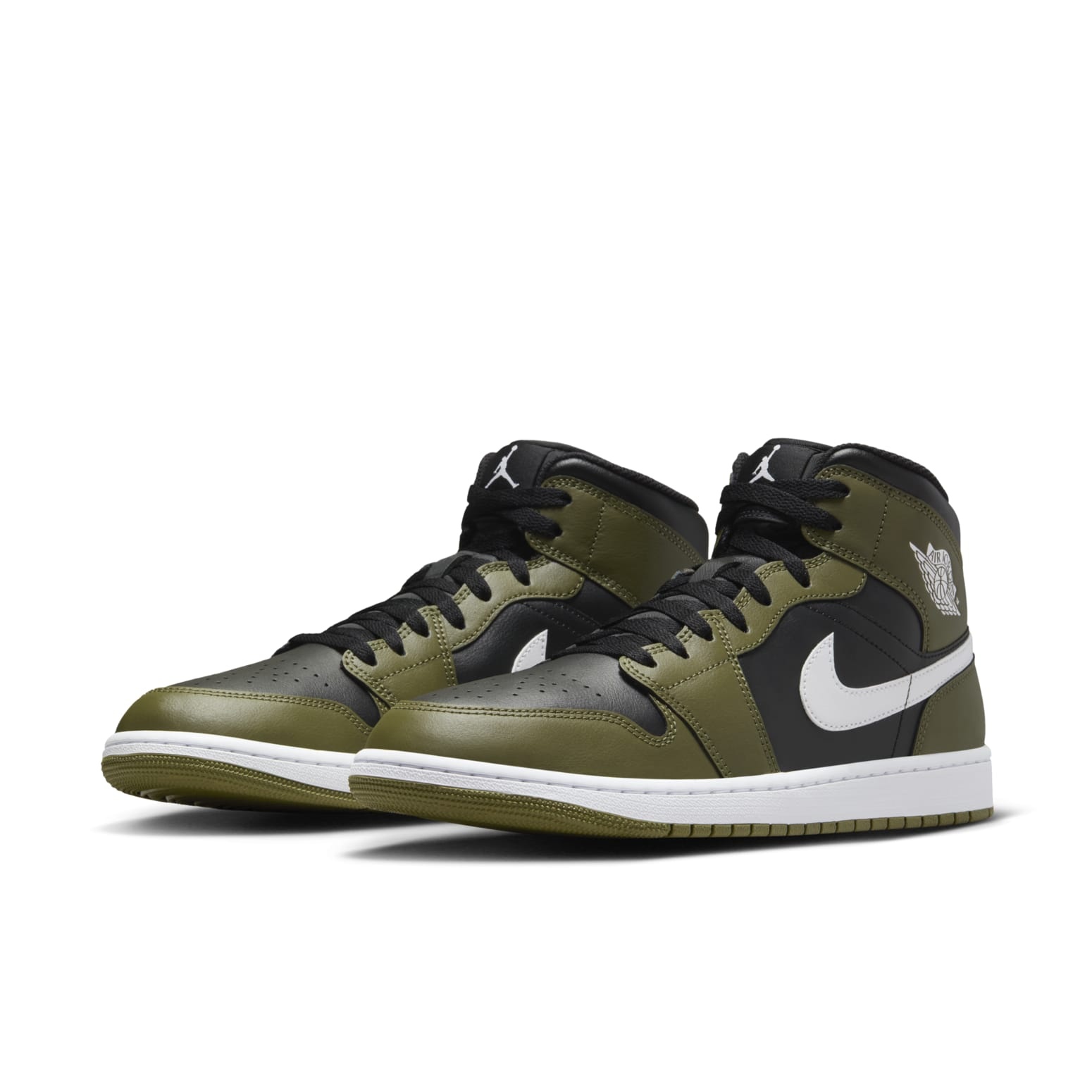 Air Jordan 1 Mid 'Black Medium Olive' DQ8426-092 - 3