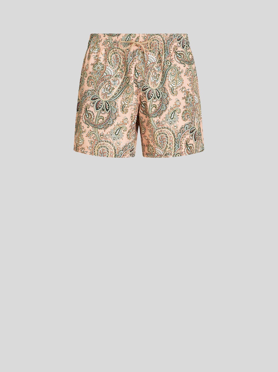 PAISLEY PRINT SWIM SHORTS - 1