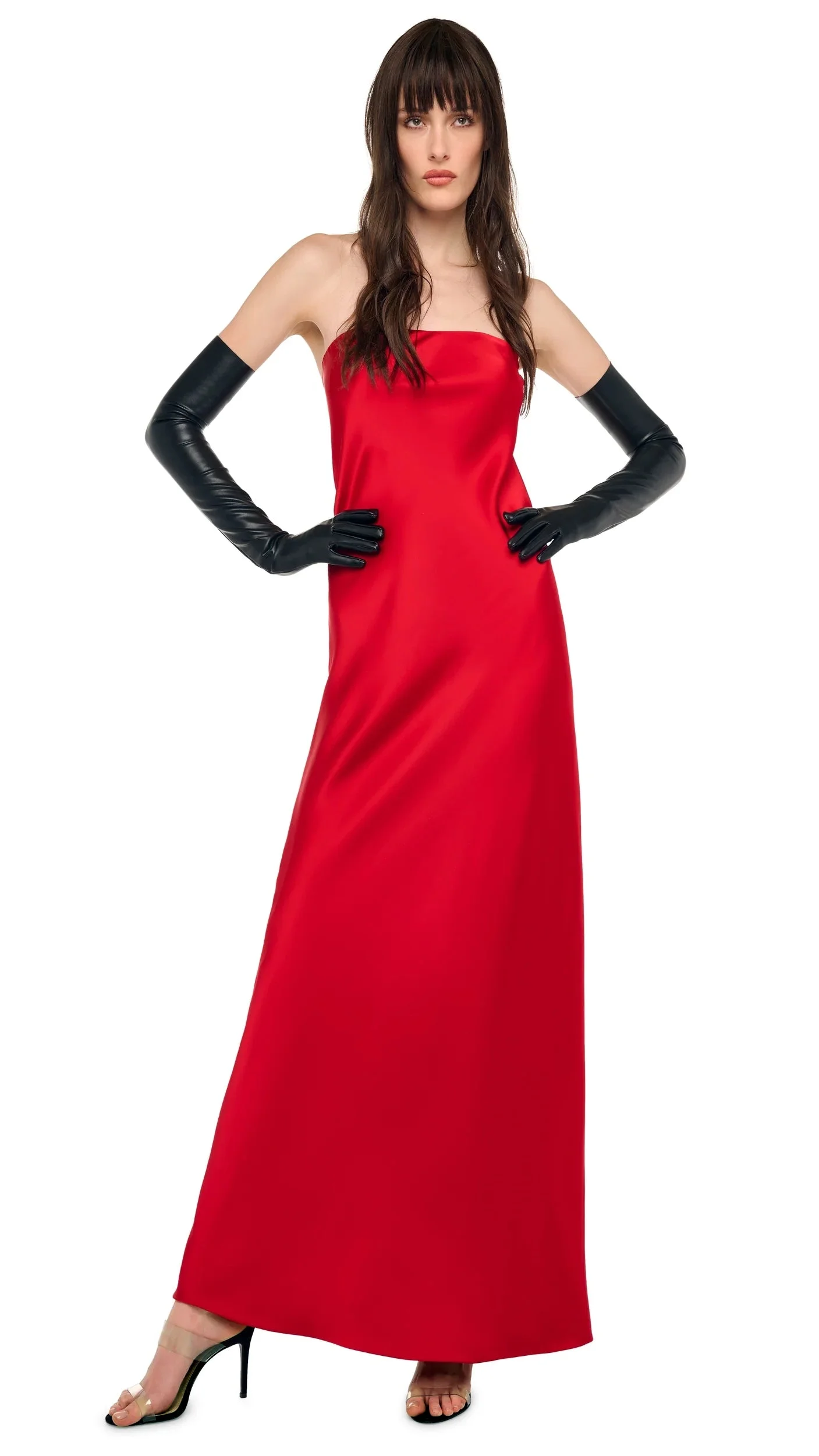 BIAS STRAPLESS GOWN - 1