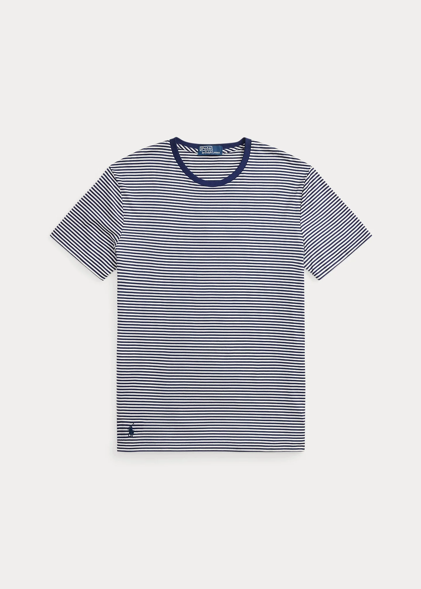 Standard Fit Striped Lisle T-Shirt - 1