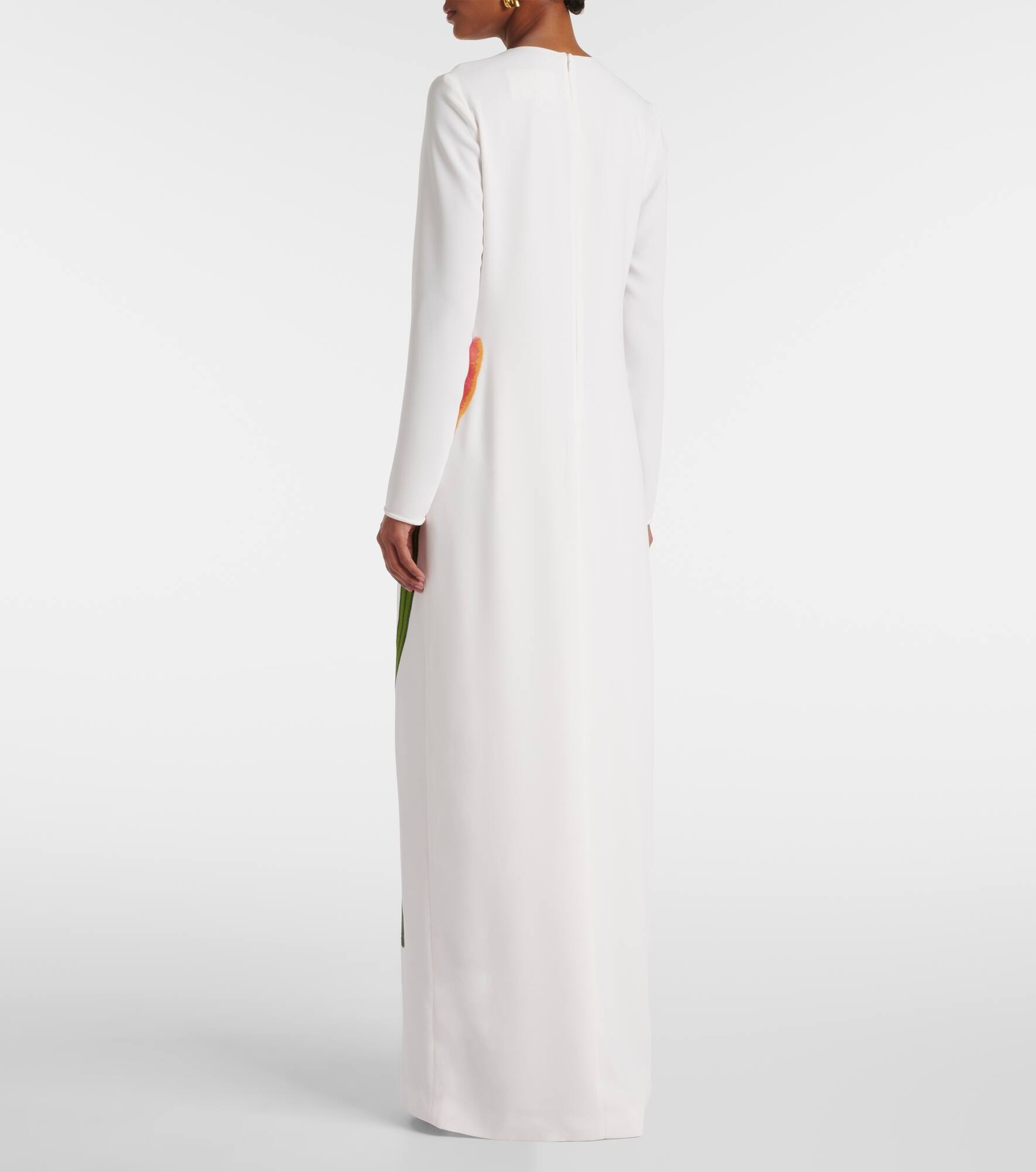 Jennis floral sequined crêpe maxi dress - 3