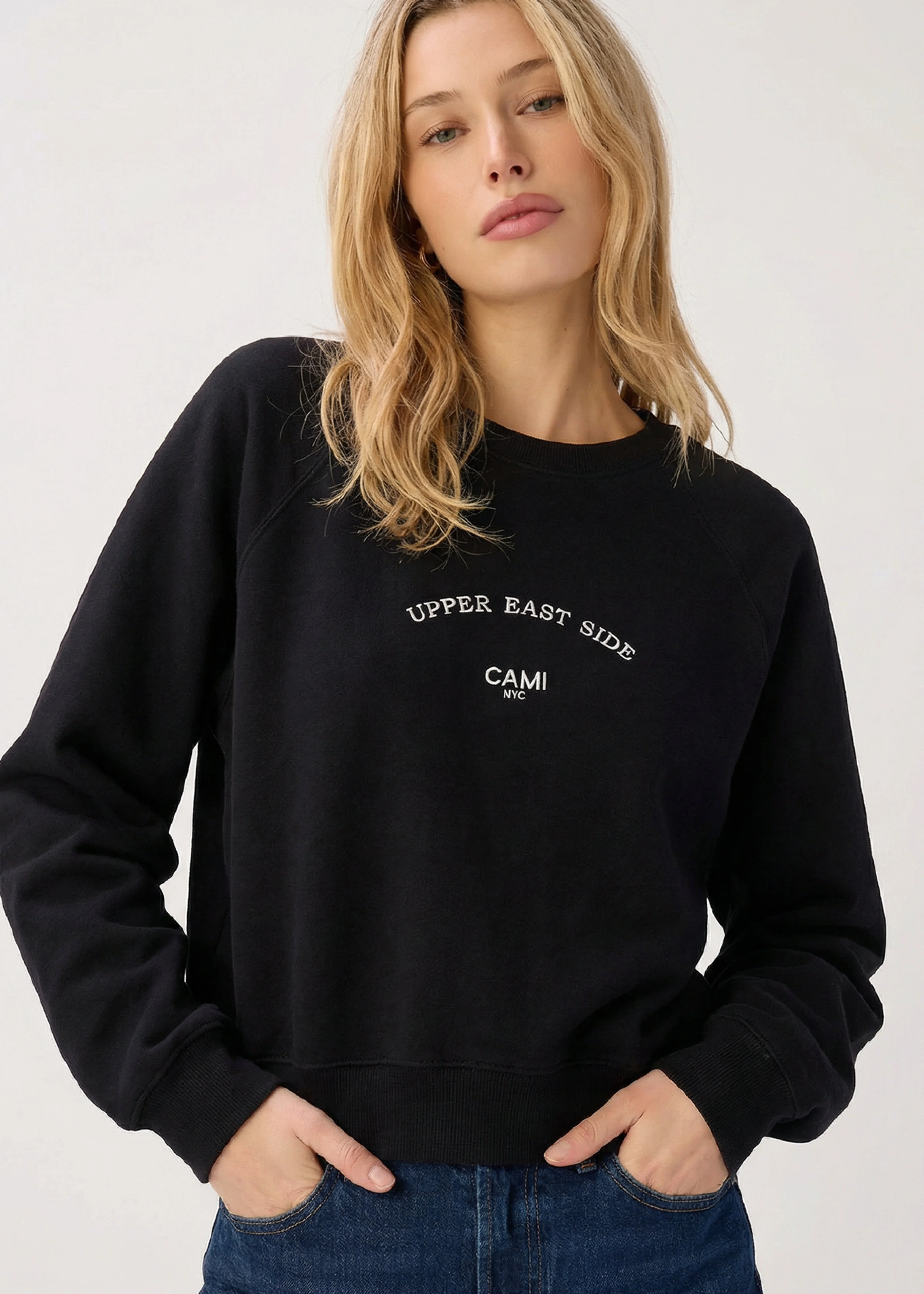 CAMI NYC UES SWEATSHIRT BLACK - 1