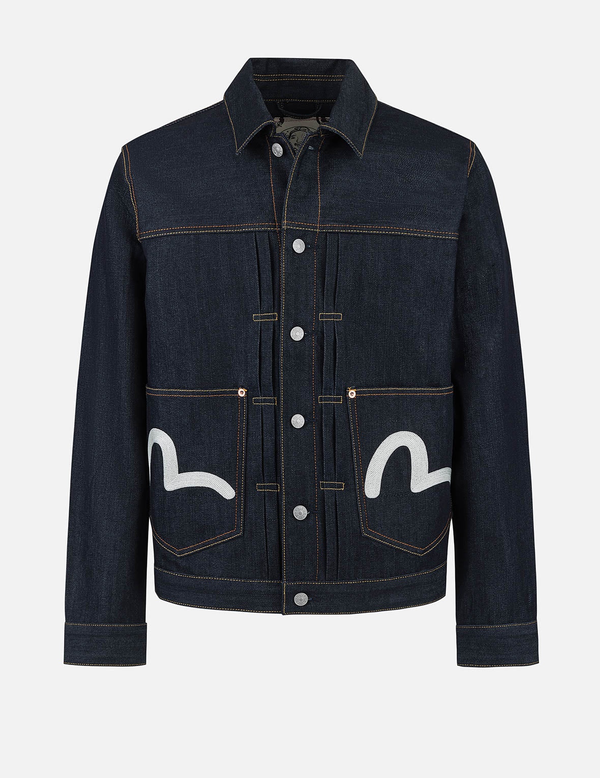 Map Appliqué Embroidery Regular Fit Denim Jacket - 2