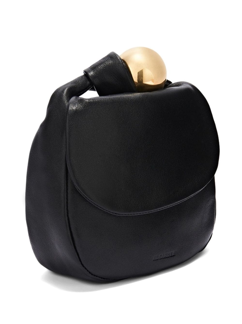 ball top handle leather mini bag - 2