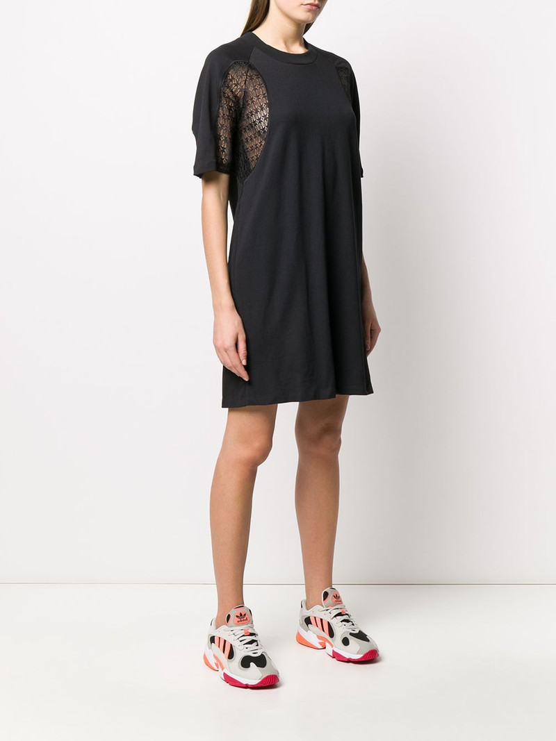 lace insert T-shirt dress 3