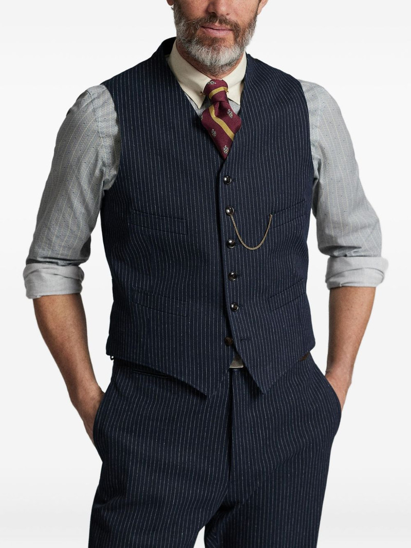 pinstripe cotton waistcoat 1
