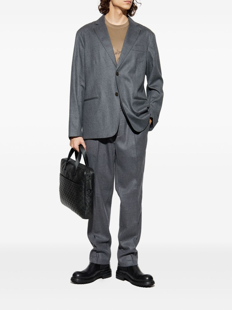 EMPORIO ARMANI single-breasted wool blazer outlook