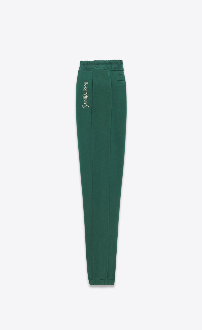 SAINT LAURENT saint laurent sweatpants in fleece outlook