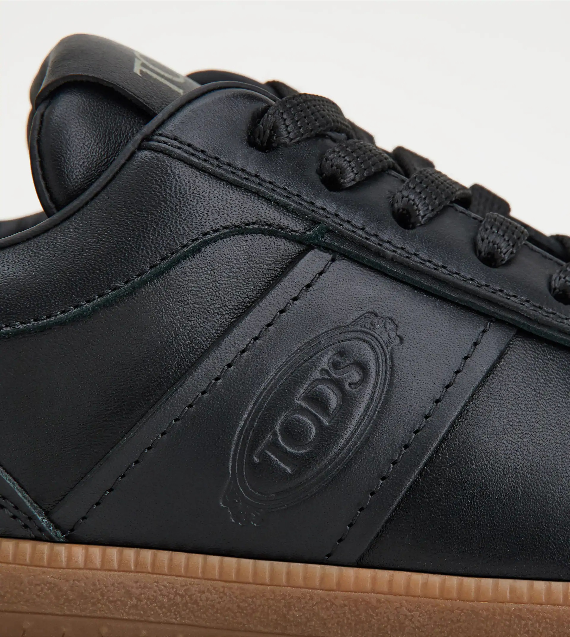 TOD’S TABS SNEAKERS IN LEATHER - BLACK, BROWN - 5