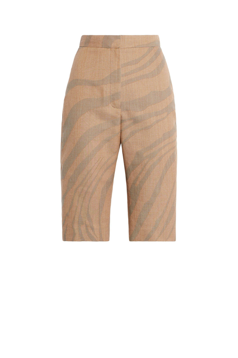 Macro Zebra jacquard Bermuda shorts 1
