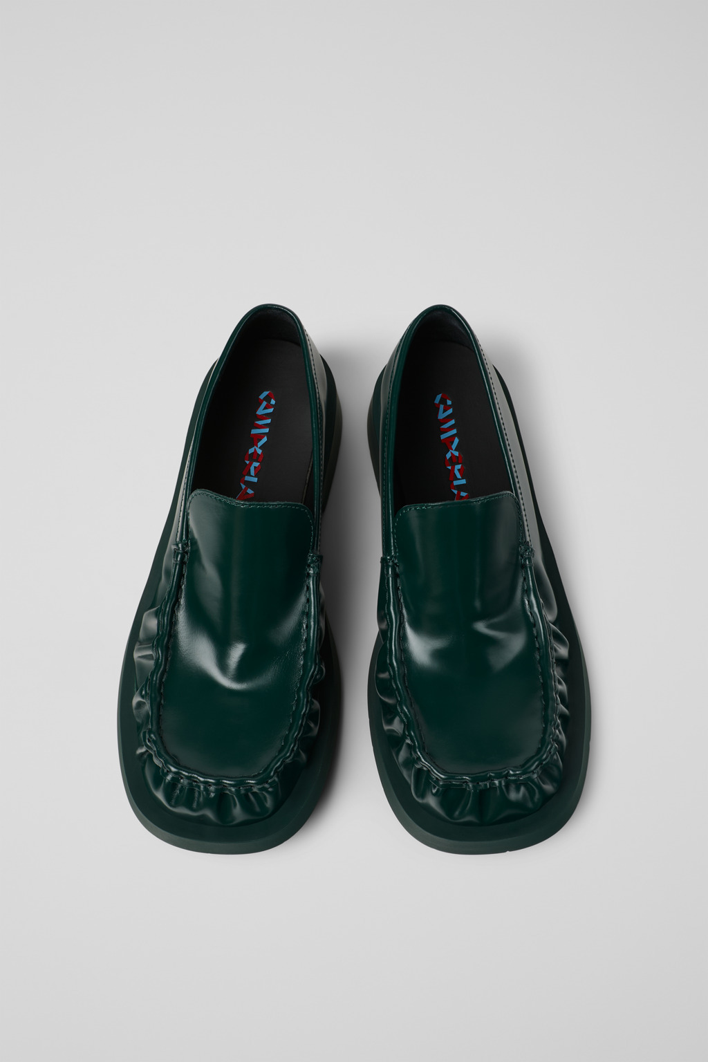 Green Leather Loafers - 4