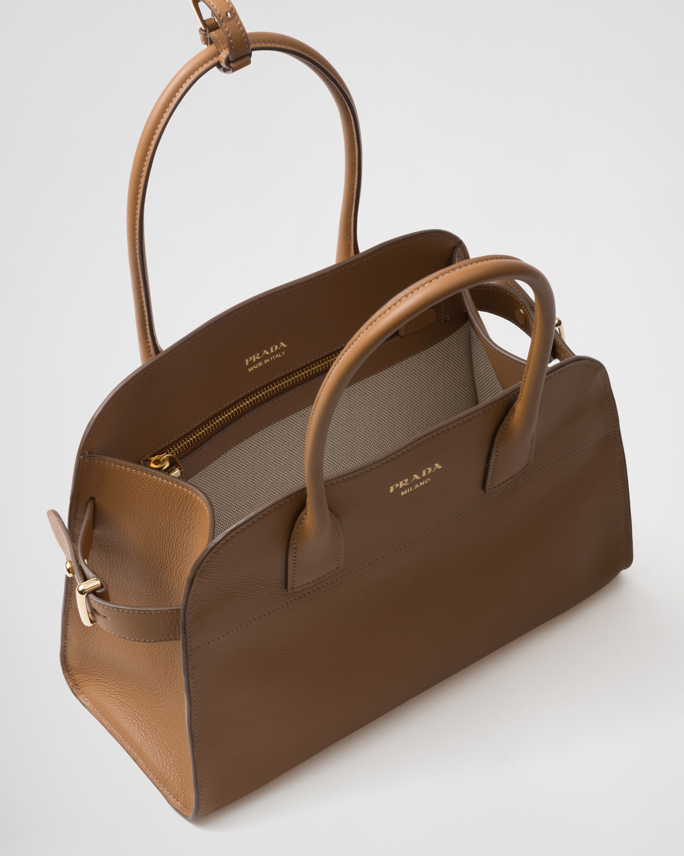 Medium leather tote bag - 5