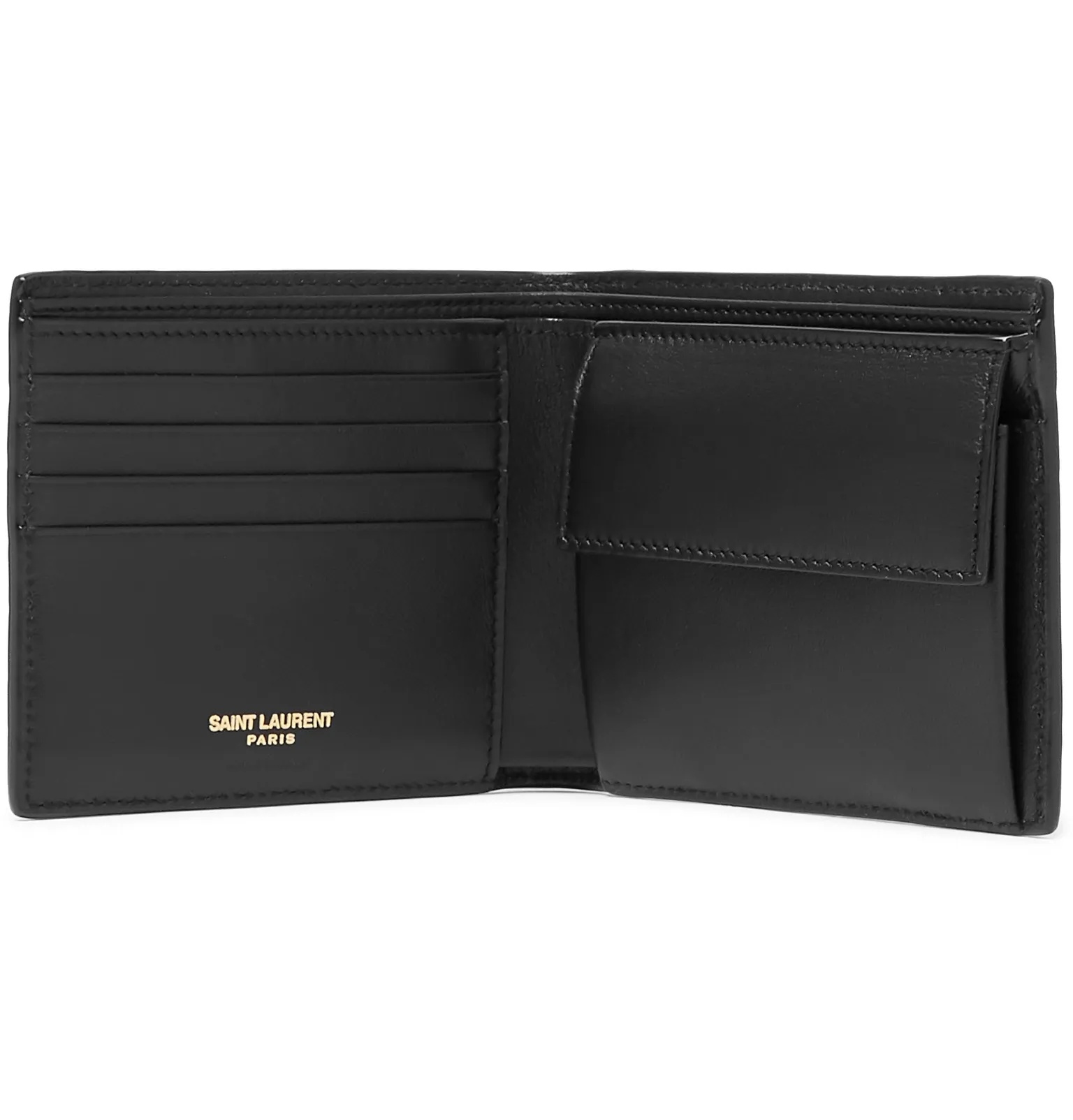 Logo-Appliquéd Croc-Effect Patent-Leather Billfold Wallet - 2