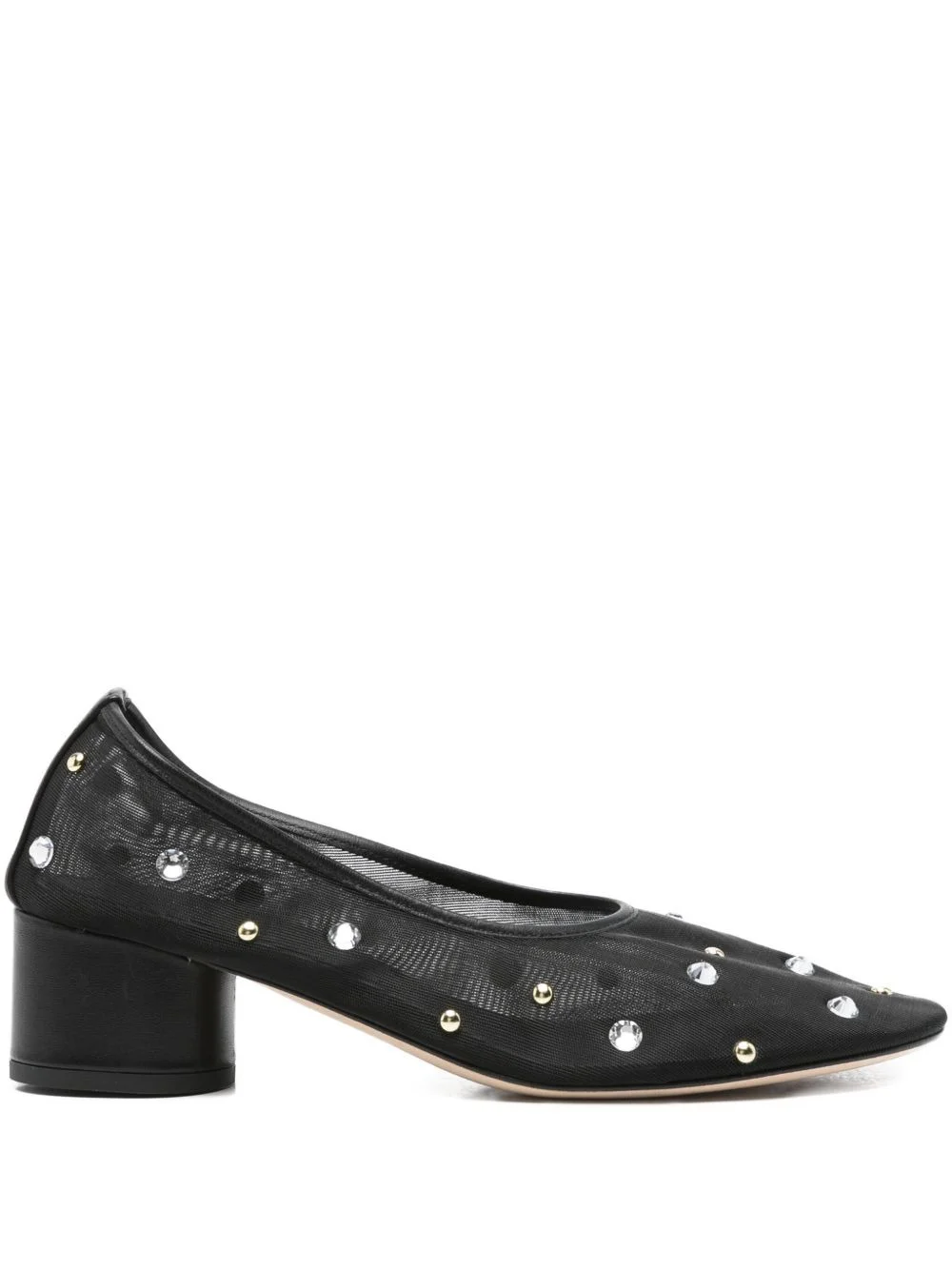 45mm crystal-embellished heeled pumps - 1