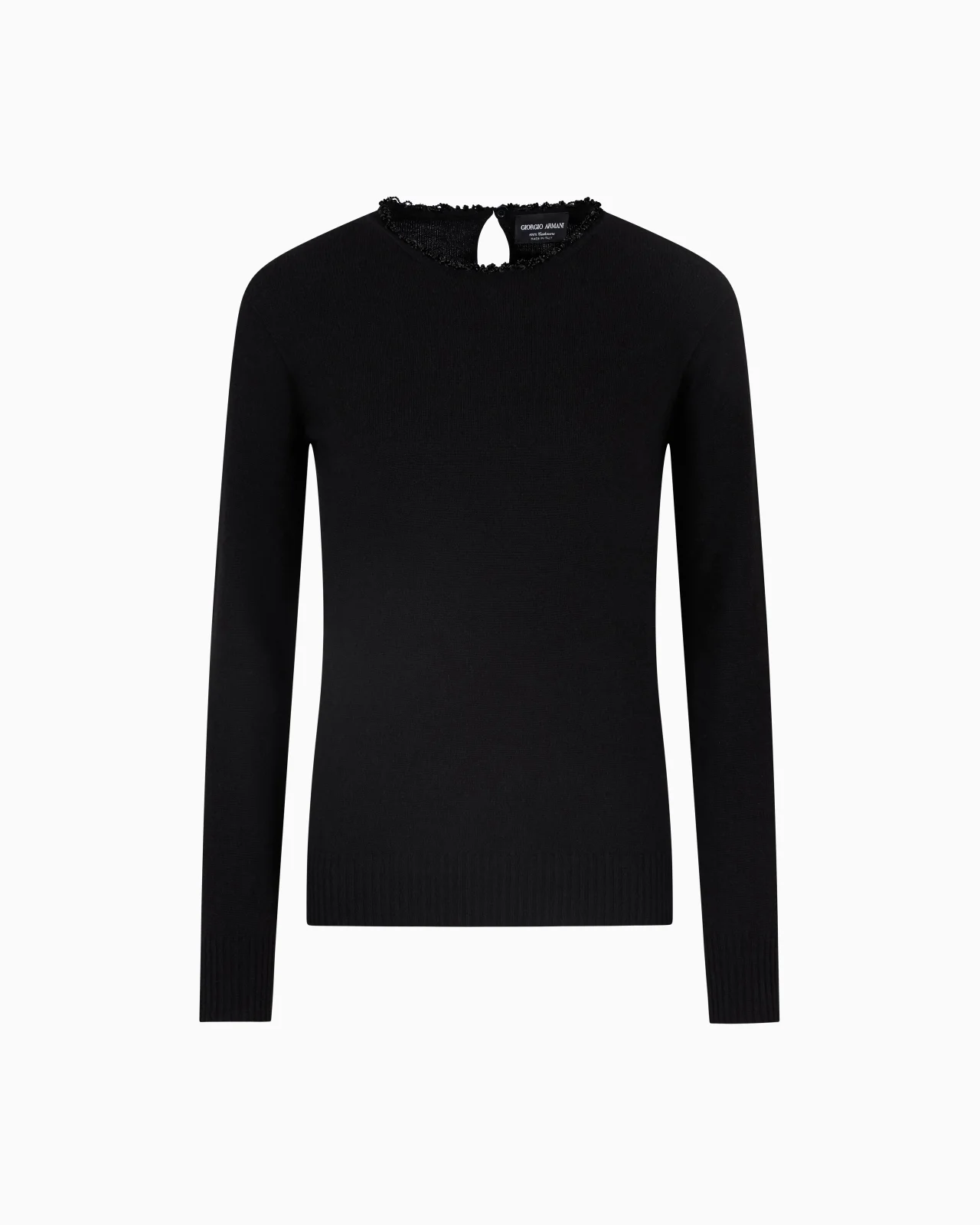 CASHMERE CREW-NECK JUMPER 와 EMBROIDERY - 1