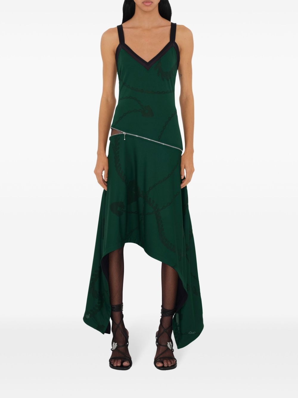 Shield Hardware asymmetric midi dress - 3