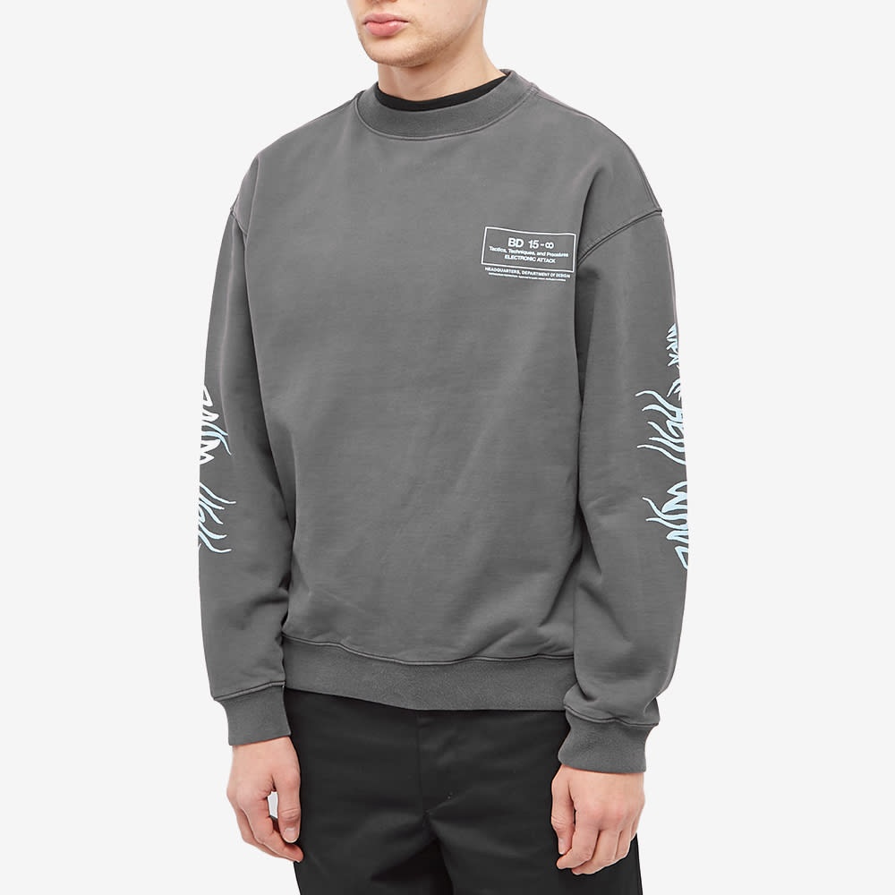 Brain Dead Electronic Attack Crew Sweat - 2