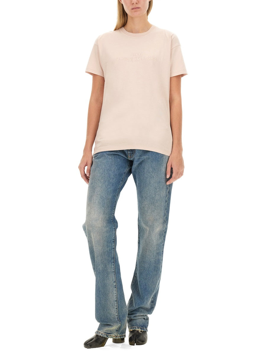 Maison Margiela Women T-Shirt With Logo - 2
