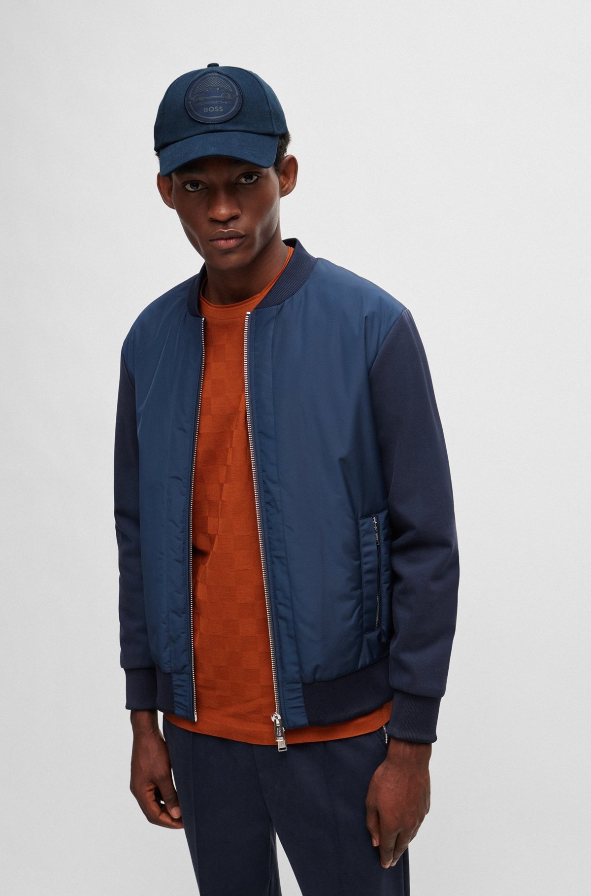 PORSCHE X BOSS COTTON-TWILL CAP WITH DUAL-BRANDED PATCH - 5