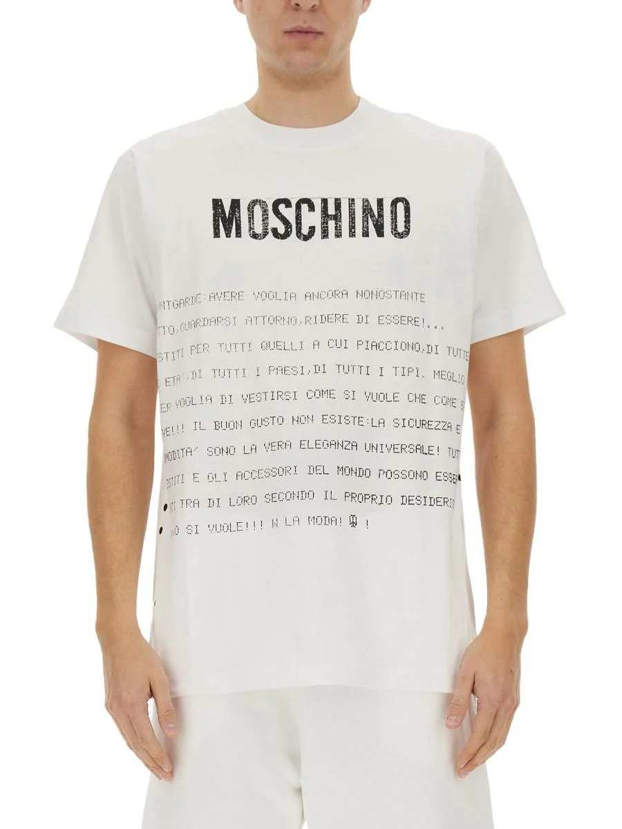 MOSCHINO LOGO PRINT T-SHIRT - 1