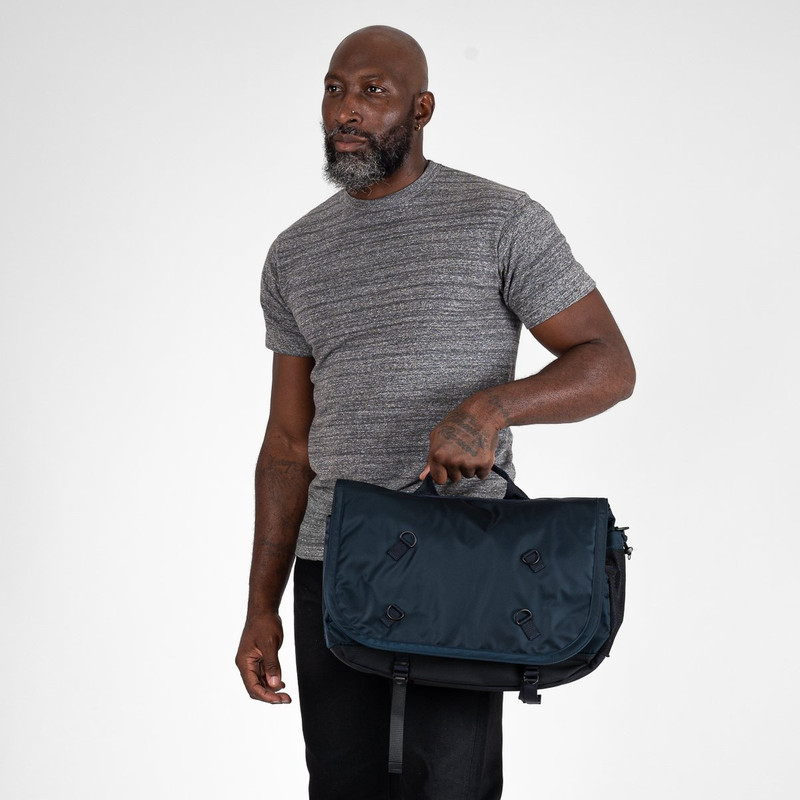 Iron Heart POR-RDE-MES-NAV Porter - Yoshida & Co. - Ride Messenger Bag - Navy Blue outlook