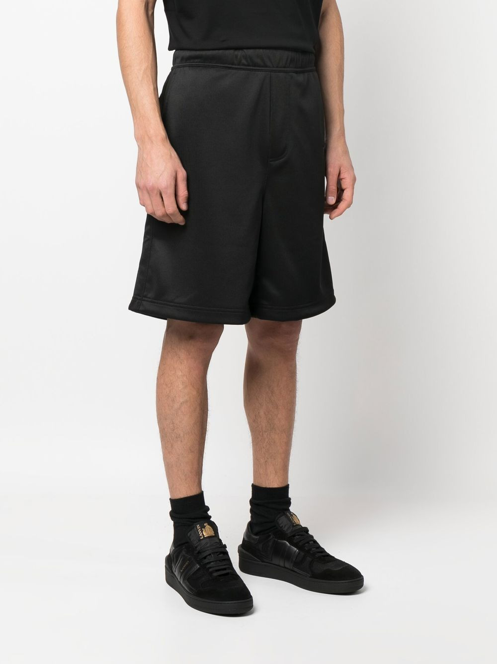 logo-embroidered track shorts - 3