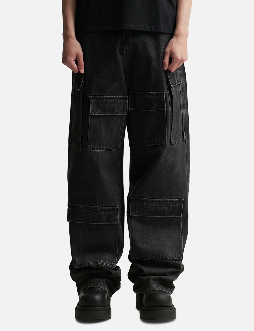 WAXED CARGO PANTS - 3