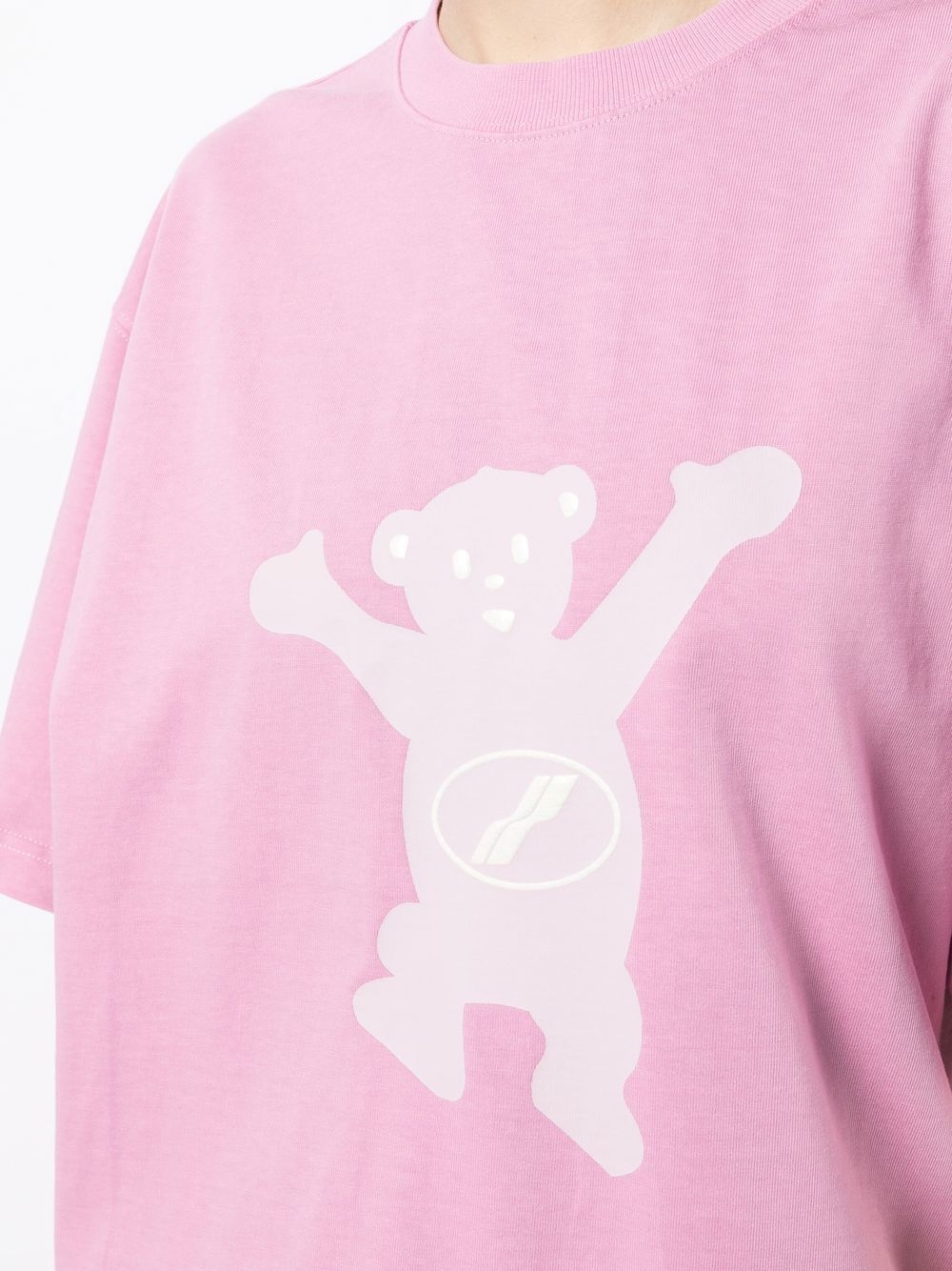 【関税込み】We11done ピンク Teddy Logo Tシャツ We11done Pink Teddy Logo T-Shirt | club21 | REVERSIBLE