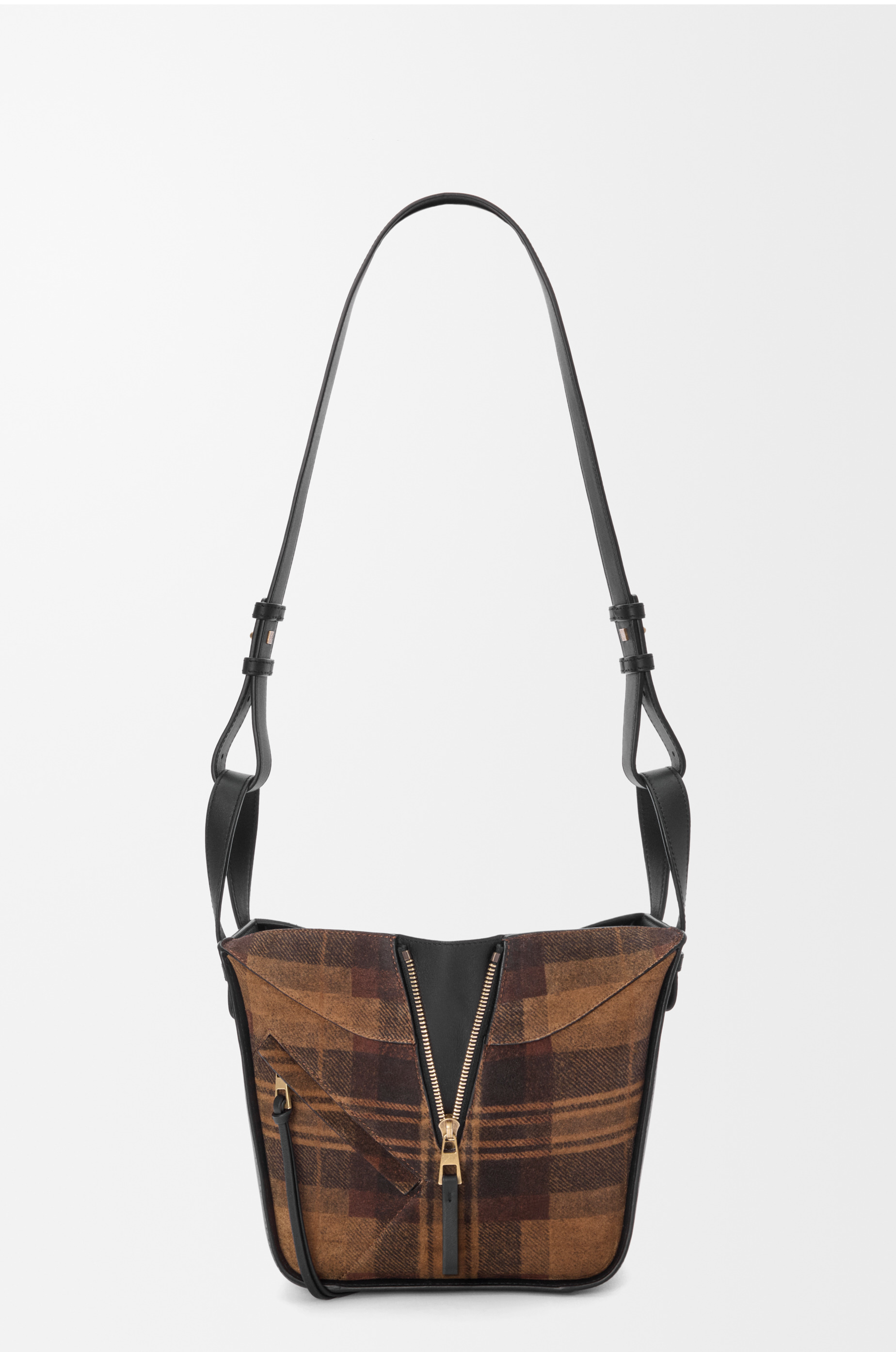 Compact Hammock bag in suede and classic calfskin - 5