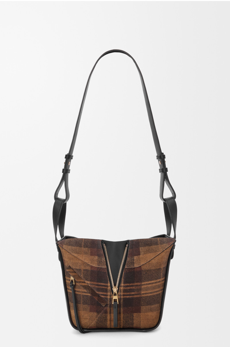 Compact Hammock bag in suede and classic calfskin 5